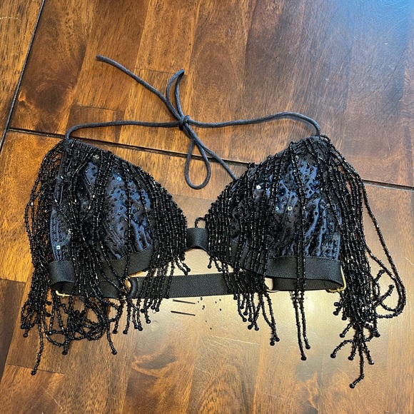 Her Pony black beaded skirt and top set - Picture 4 of 8